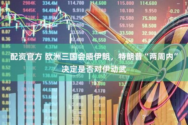 配资官方 欧洲三国会晤伊朗，特朗普“两周内”决定是否对伊动武